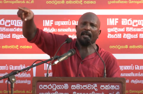 පෙරටුගාමී සමාජවාදී පක්ෂයේ මැයි දින රැළිය 2025
IMF මර උගුළට, ඉන්දියානු විජිතකරණයට එරෙහි එළියේ බලයක්!